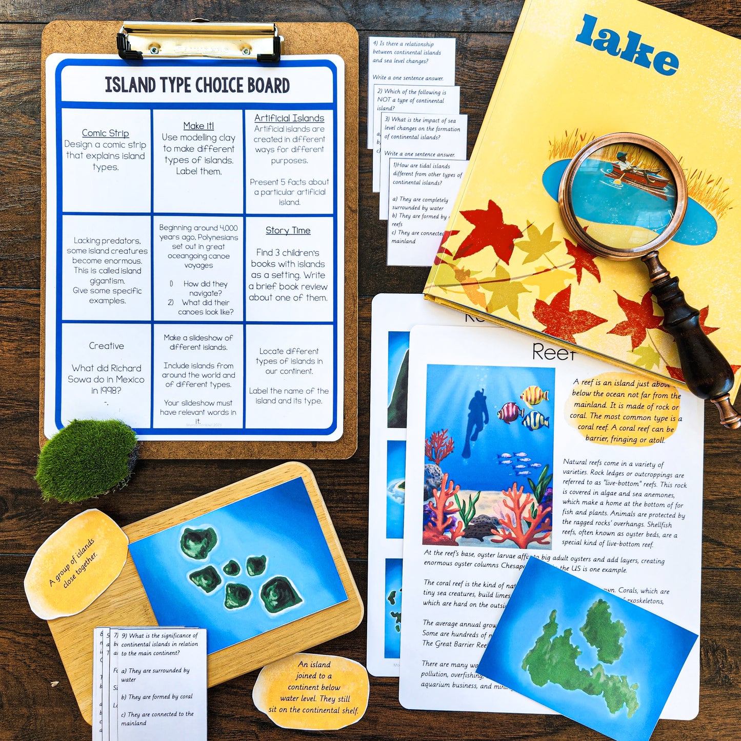 Montessori types of Islands for 9-12 year olds (subscription) - montessorikiwi