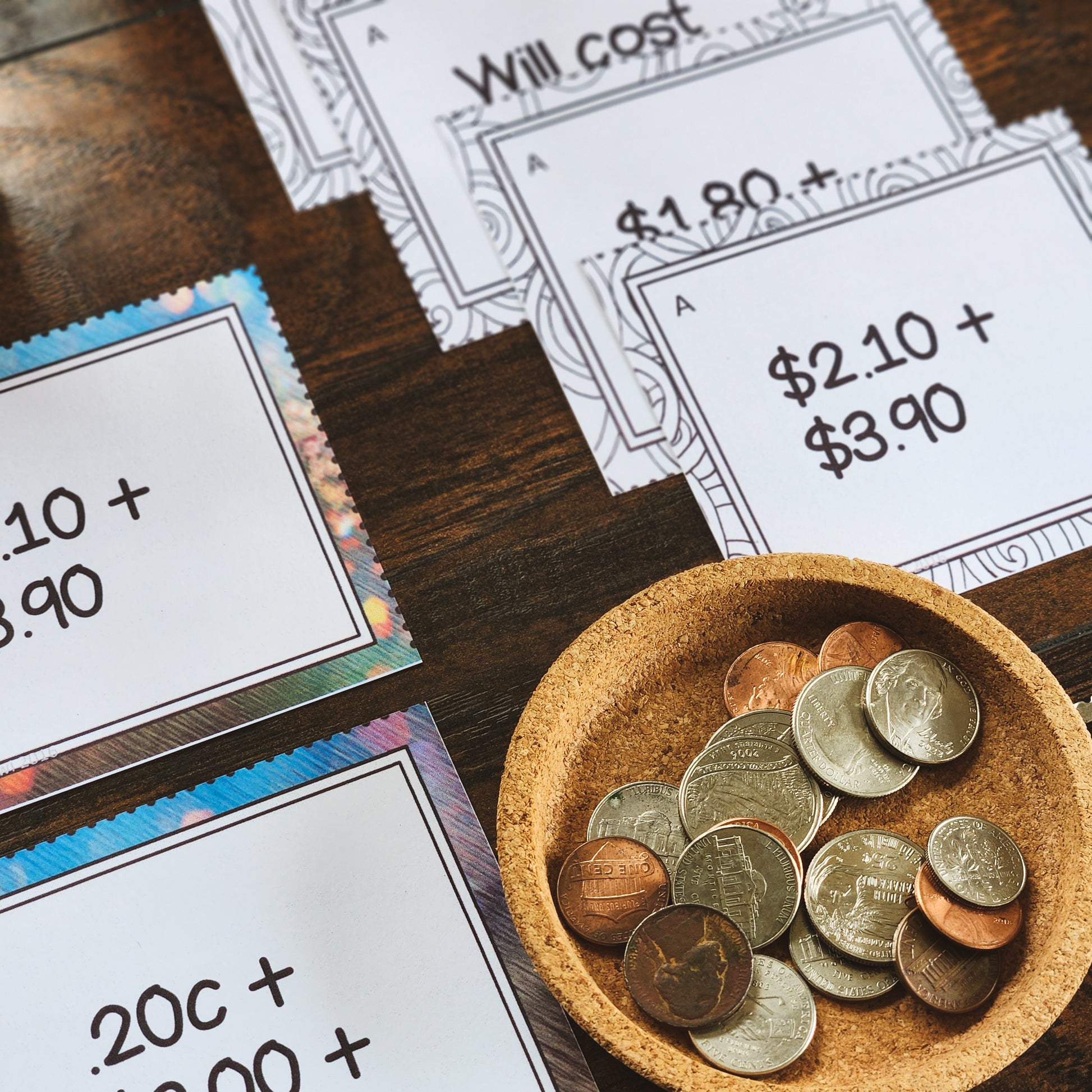 Estimating amounts of money - montessorikiwi