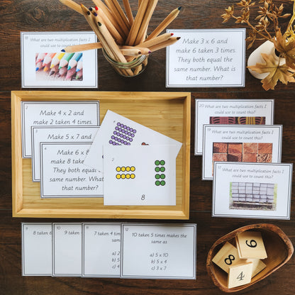Commutative Property - multiplication - montessorikiwi