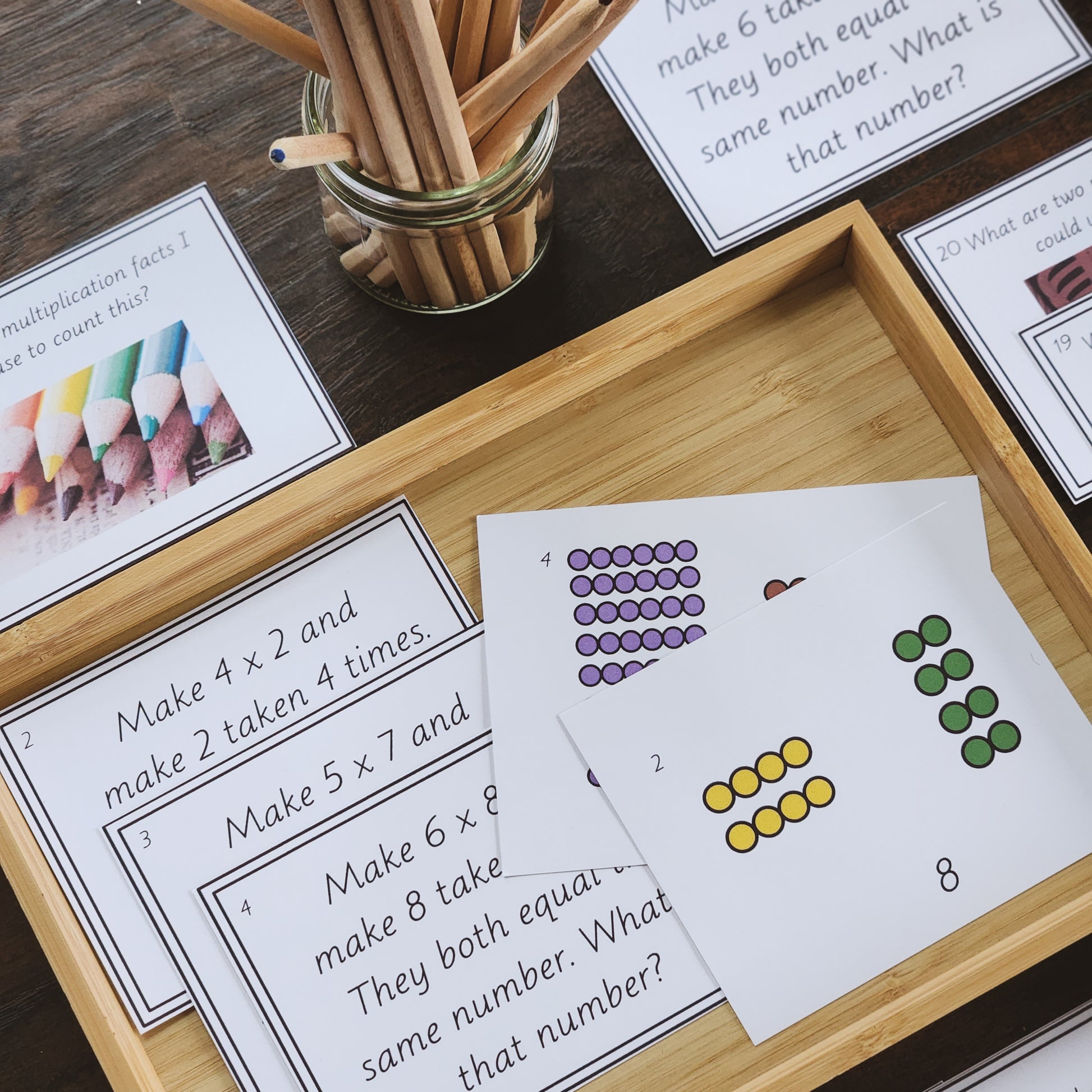 Commutative Property - multiplication - montessorikiwi