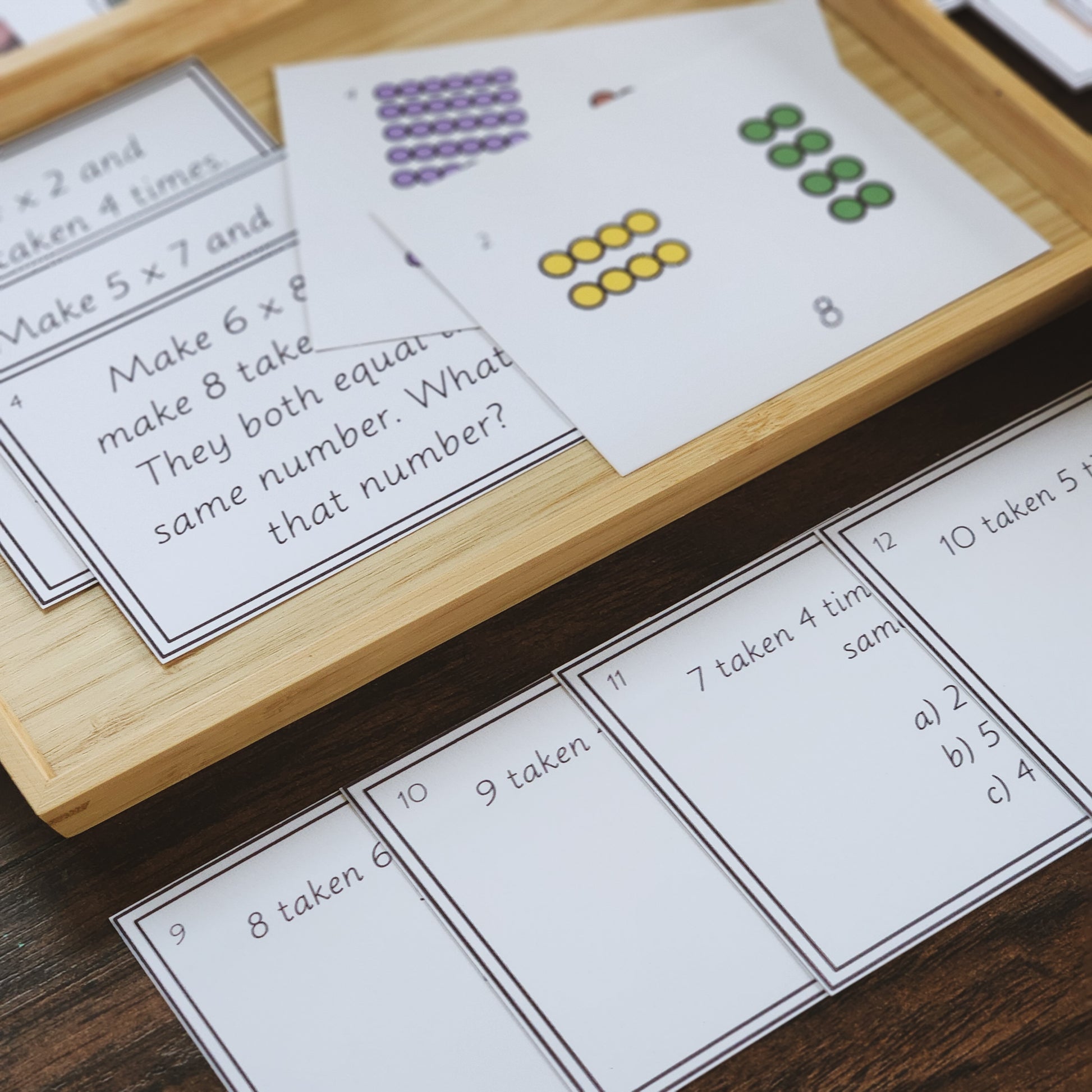 Commutative Property - multiplication - montessorikiwi