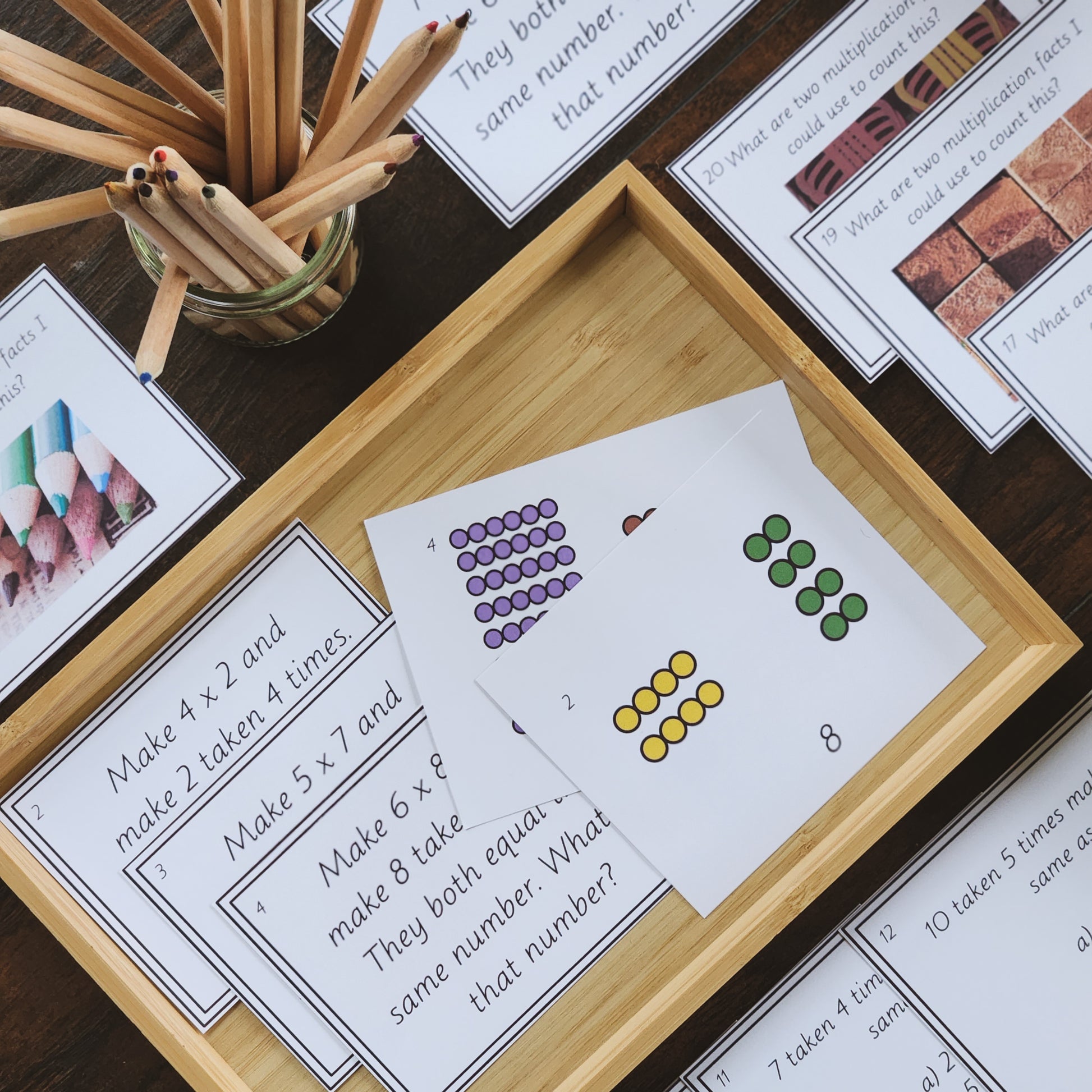 Commutative Property - multiplication - montessorikiwi