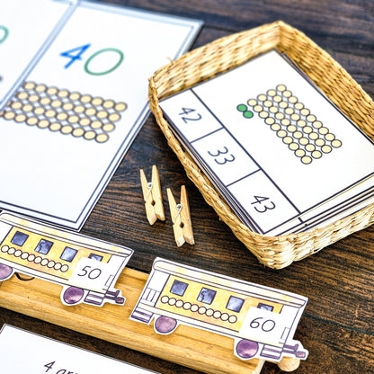 Skip counting in 10 - Montessori inspired (math) (subscription)