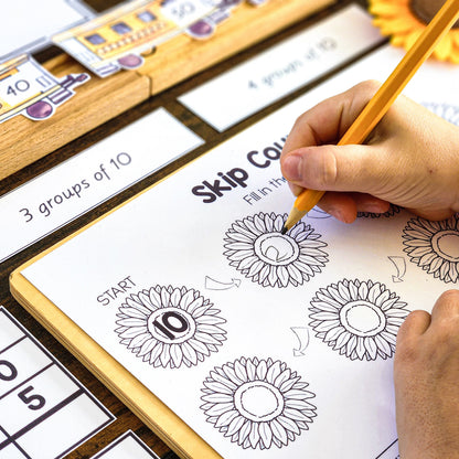 Skip counting in 10 - Montessori inspired (math) (subscription)