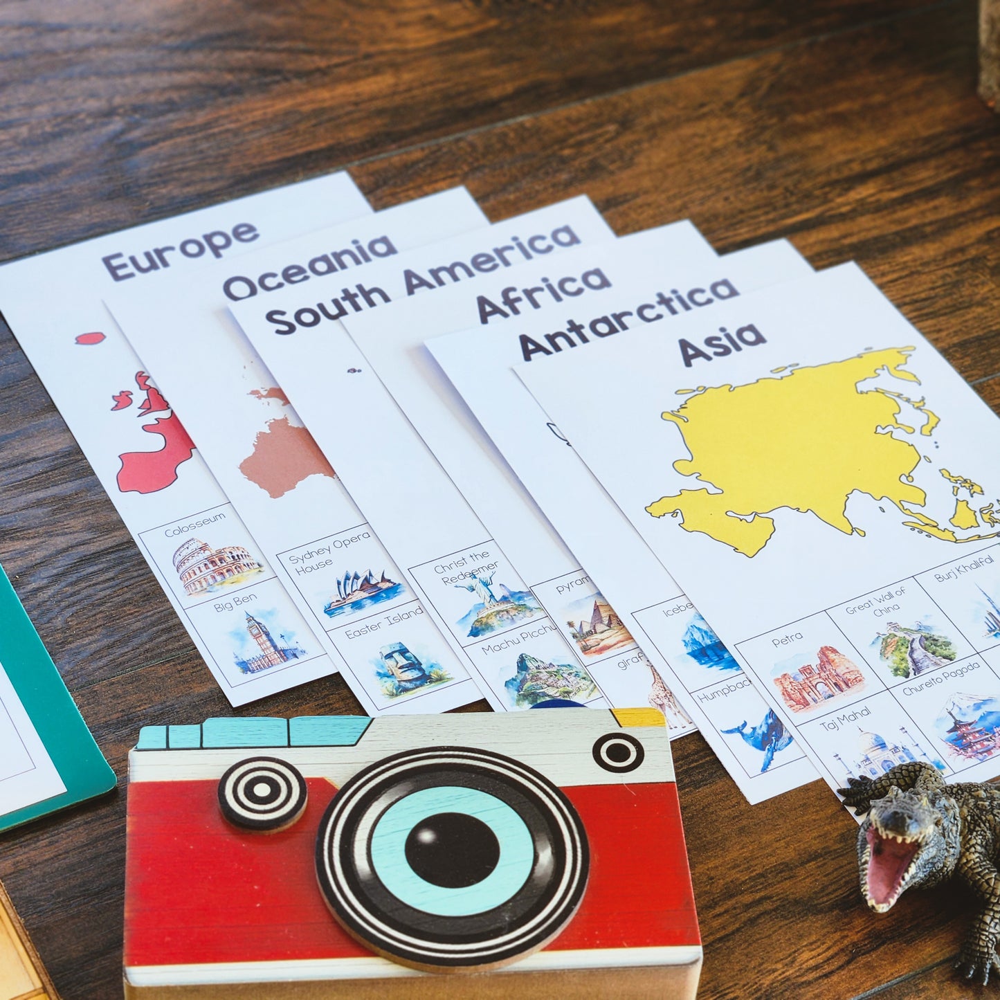 Montessori Continents Sorting Activity | Hands-On Geography Matching for Preschool Children