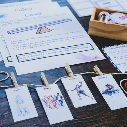 Montessori Newton’s Third Law & Simple Machines Activities | Upper Elementary Science
