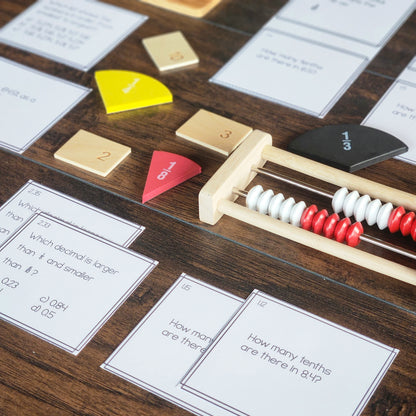 Decimal Task Cards | Montessori Math Centers for Rounding, Comparing & Adding Decimals (math)
