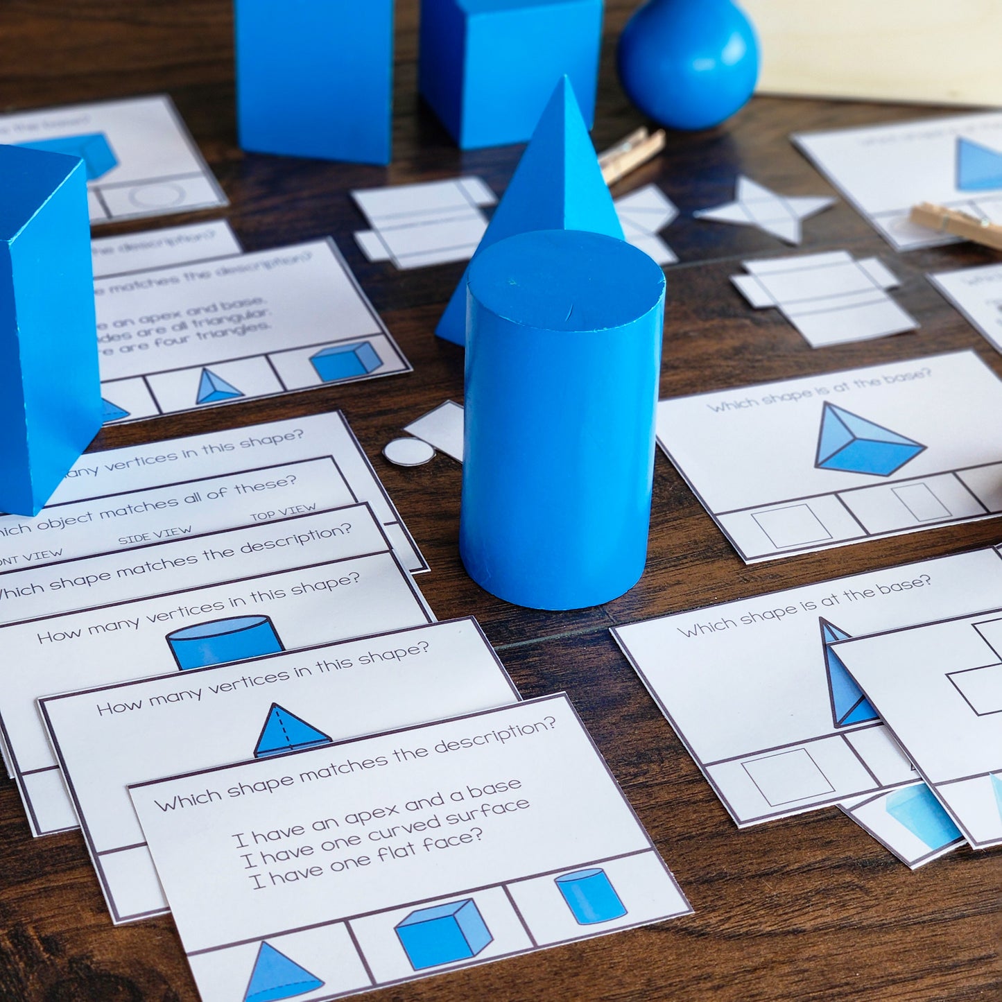 3d shapes nets clip and flip (math) Geometric Solids - subscription