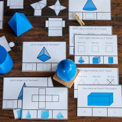 Montessori 3D Shape Nets Printable (Ages 5–7) – Hands-On Geometry Activity for Homeschool & Classroom Use