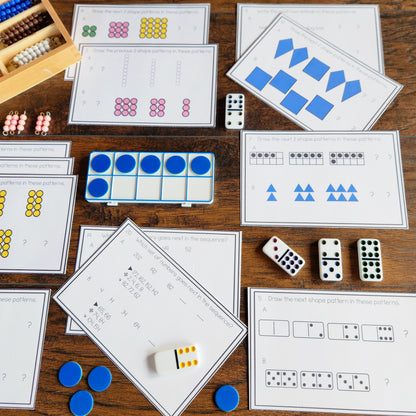Montessori Patterns & Rules Task Cards | Self-Correcting Math Activities
