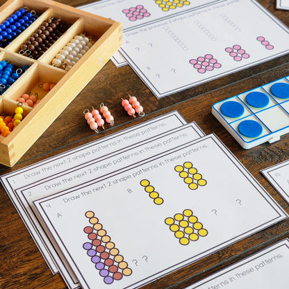 Montessori Patterns & Rules Task Cards | Self-Correcting Math Activities