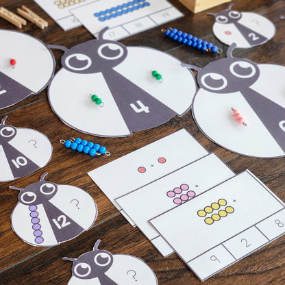 Montessori Hands-On Doubles Activities | Color Bead-Coded Addition for Early Learners