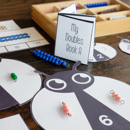 Montessori Hands-On Doubles Activities | Color Bead-Coded Addition for Early Learners