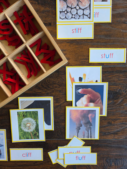 Modern Montessori Reading SOR FLOSZ picture to word match (literacy)