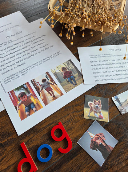 Modern Montessori Reading: Picturing Stories (literacy)