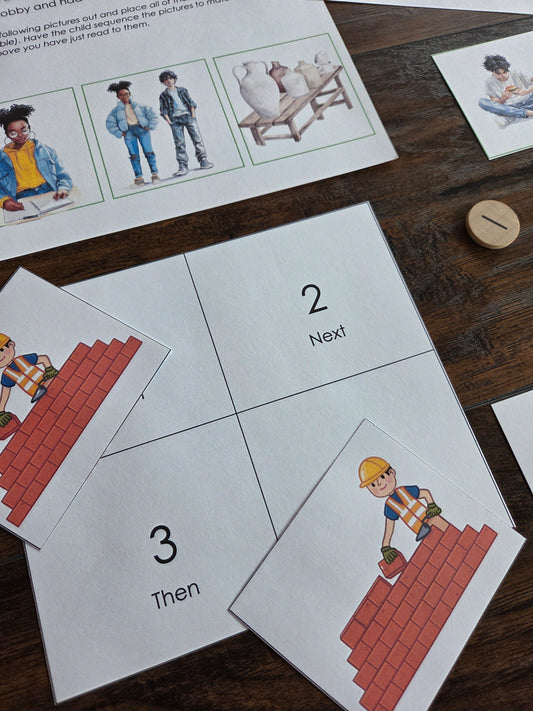 Modern Montessori Reading: Sequencing Stories Listening Comprehension for young learners (literacy)