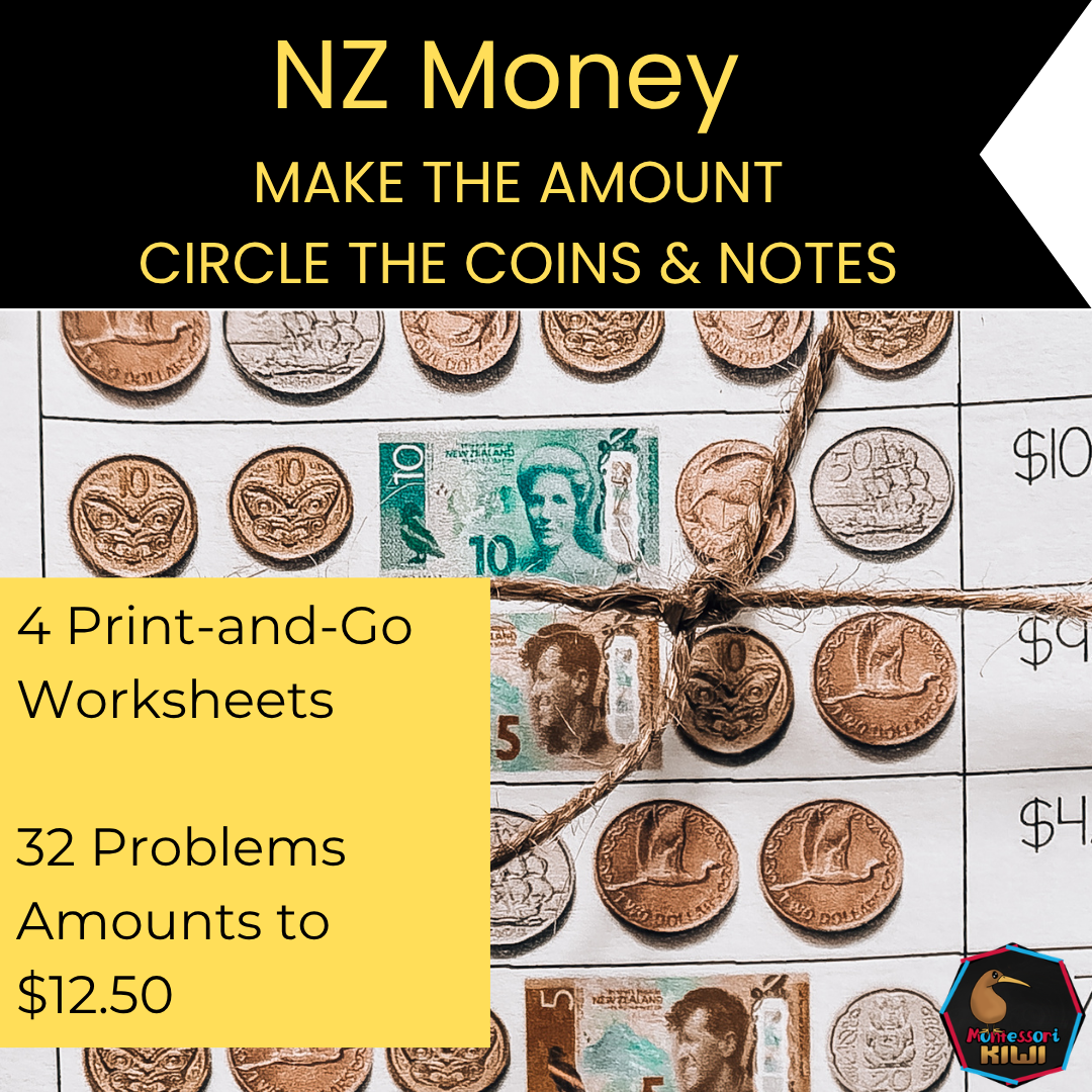 New Zealand Money Worksheets | Making Amounts with NZ Coins and Notes