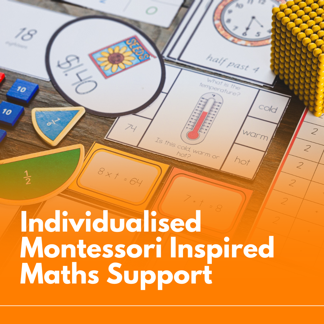 Individualised Montessori Inspired  Homeschool Math Support: 1 SCHOOL TERM 1 CHILD