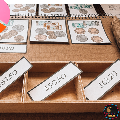 New Zealand Money Bundle Phase 2 | Montessori Financial Literacy Activities
