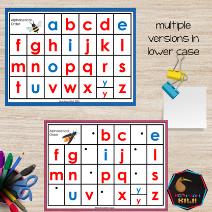 Hands-On Alphabet Alphabetical Order Activities | Montessori Literacy Printable (literacy)