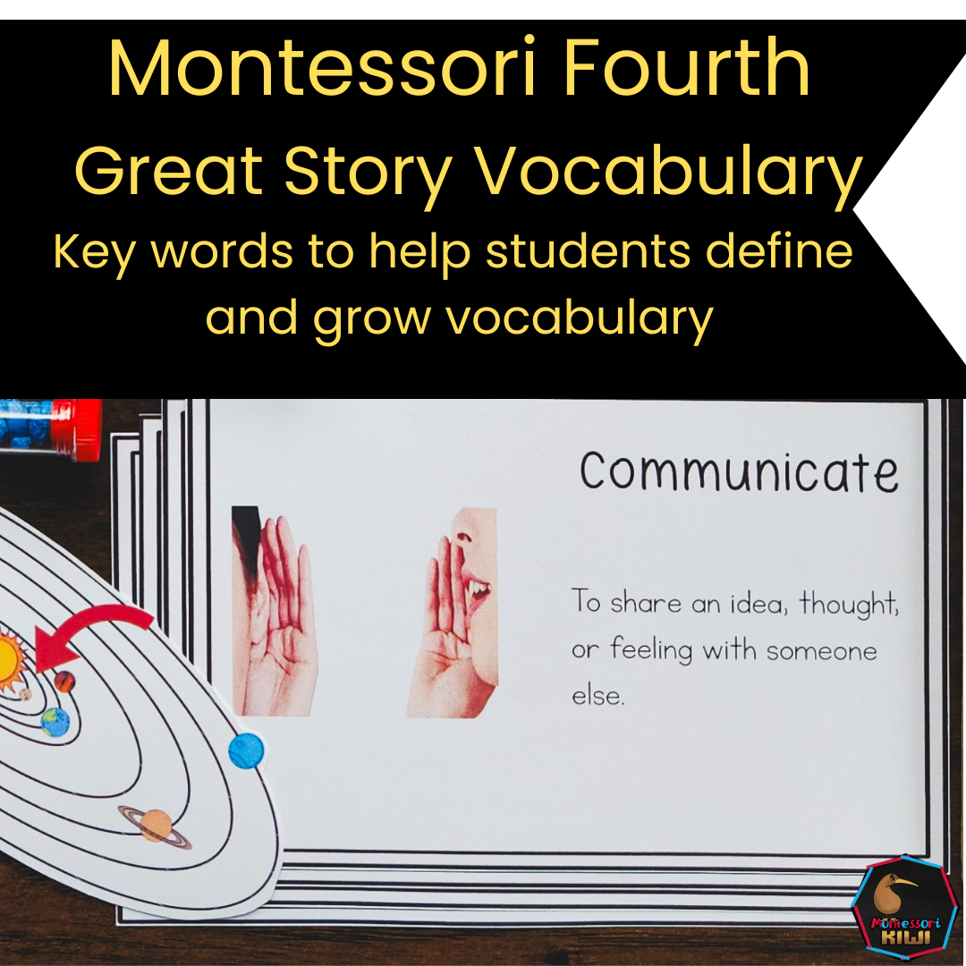 Vocab words for Fourth Great Story (cosmic)