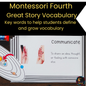 Vocab words for Fourth Great Story (cosmic)
