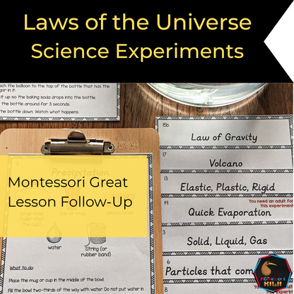 Montessori Laws of the Universe Printable (Ages 6–12) – Explore First Great Story Cosmic Education Concepts for Homeschool & Classroom