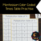 Montessori Multiplication Tables Booklets | Times Tables & Multiplication Chart Practic