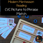 Modern Montessori Reading SOR CVC picture to sentence match (literacy)