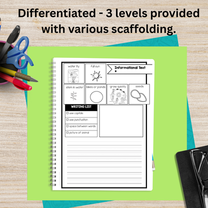 Montessori Plant Needs Research Pack (Ages 7–11) – Guided Writing Frames for Independent Science Learning