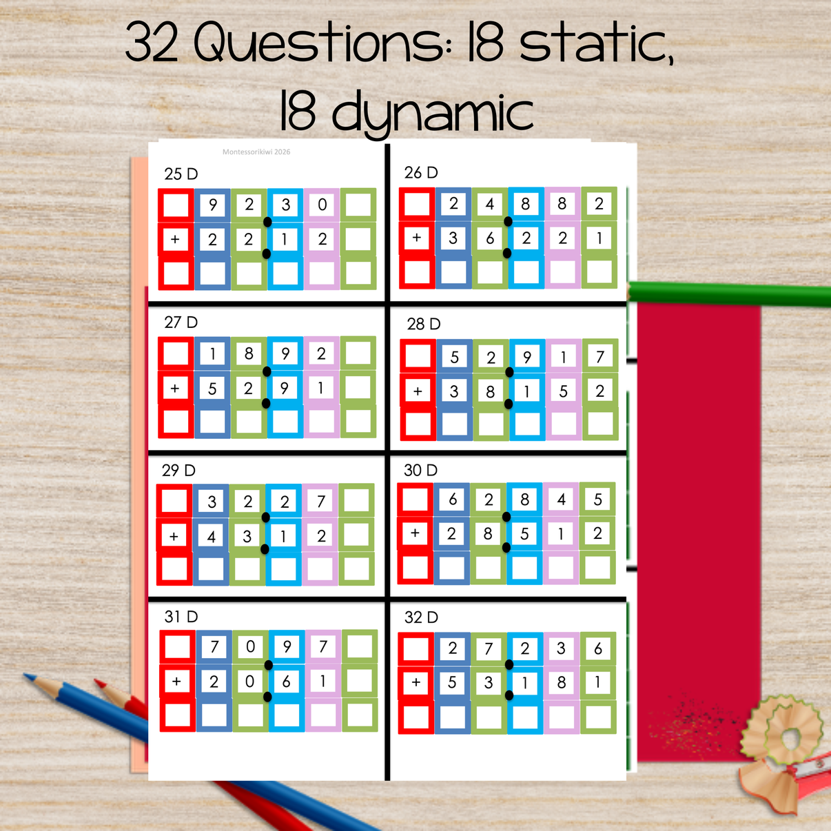 Addition of Decimal Task Cards – montessorikiwi