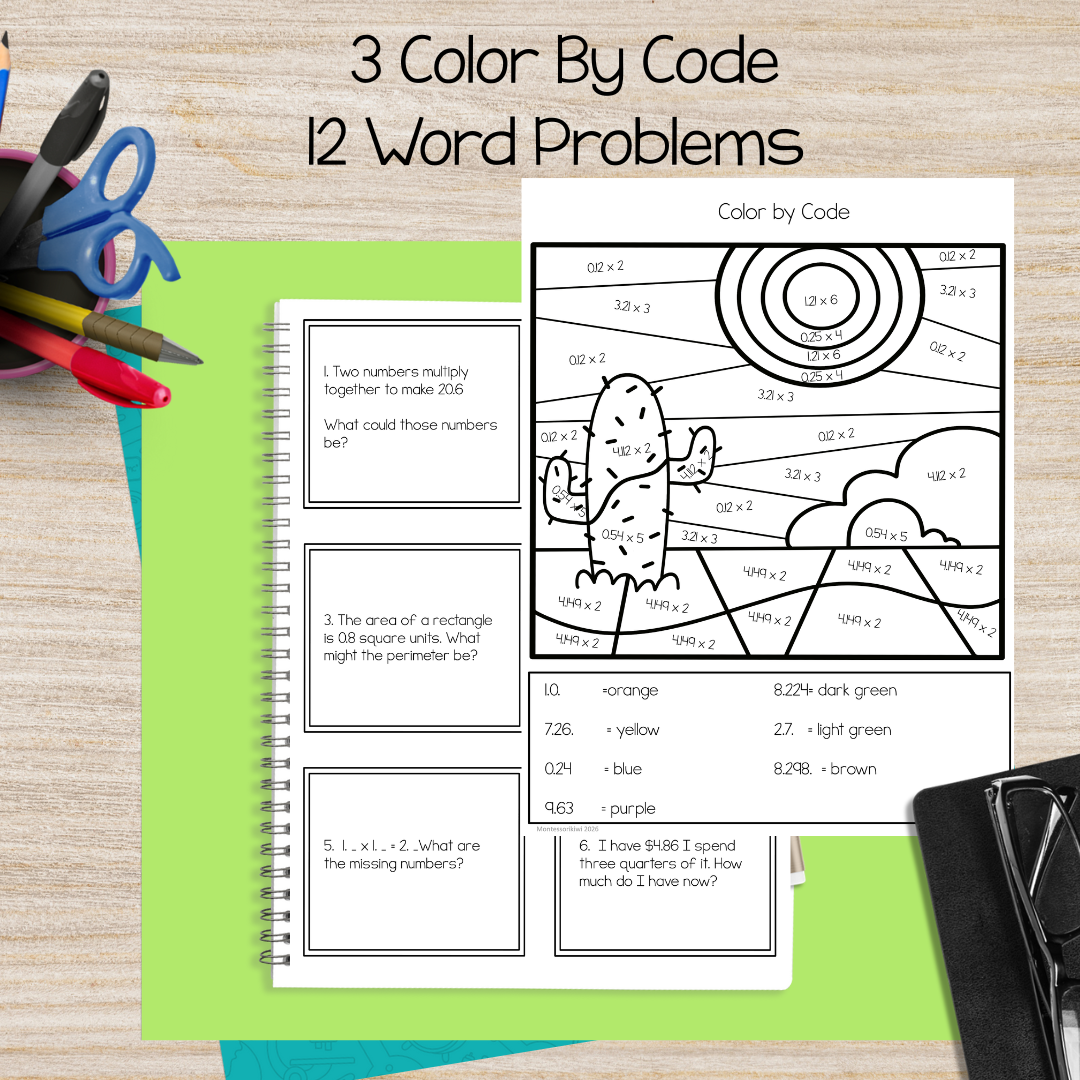 Multiplying decimals by a whole number or decimal