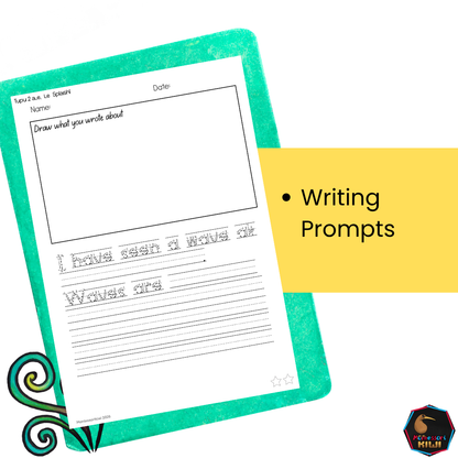Tupu 2 Writing Prompts and Handwriting Worksheets | Ready to Read Phonics Plus