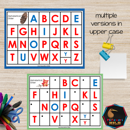 Hands-On Alphabet Alphabetical Order Activities | Montessori Literacy Printable (literacy)