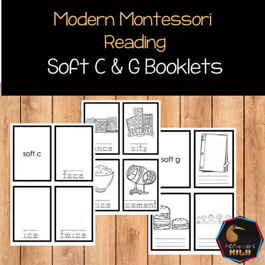 Modern Montessori Reading SOR Soft C & G Revision Booklets (literacy)