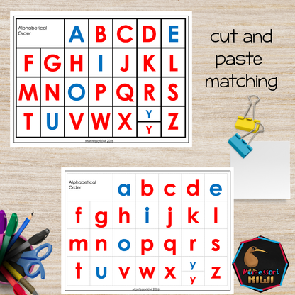 Hands-On Alphabet Alphabetical Order Activities | Montessori Literacy Printable (literacy)