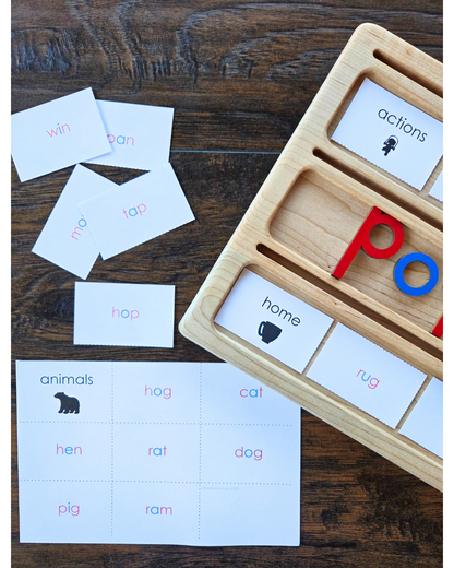 Modern Montessori Science of Reading Bundle , Modern Learn to Read Bundle for home and school (For ages 4-8)