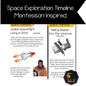 Space Exploration Timeline – Montessori-Inspired Poster and Images