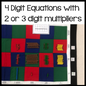 Multiplication questions: 2 and 3 digit multipliers - subscription - montessorikiwi