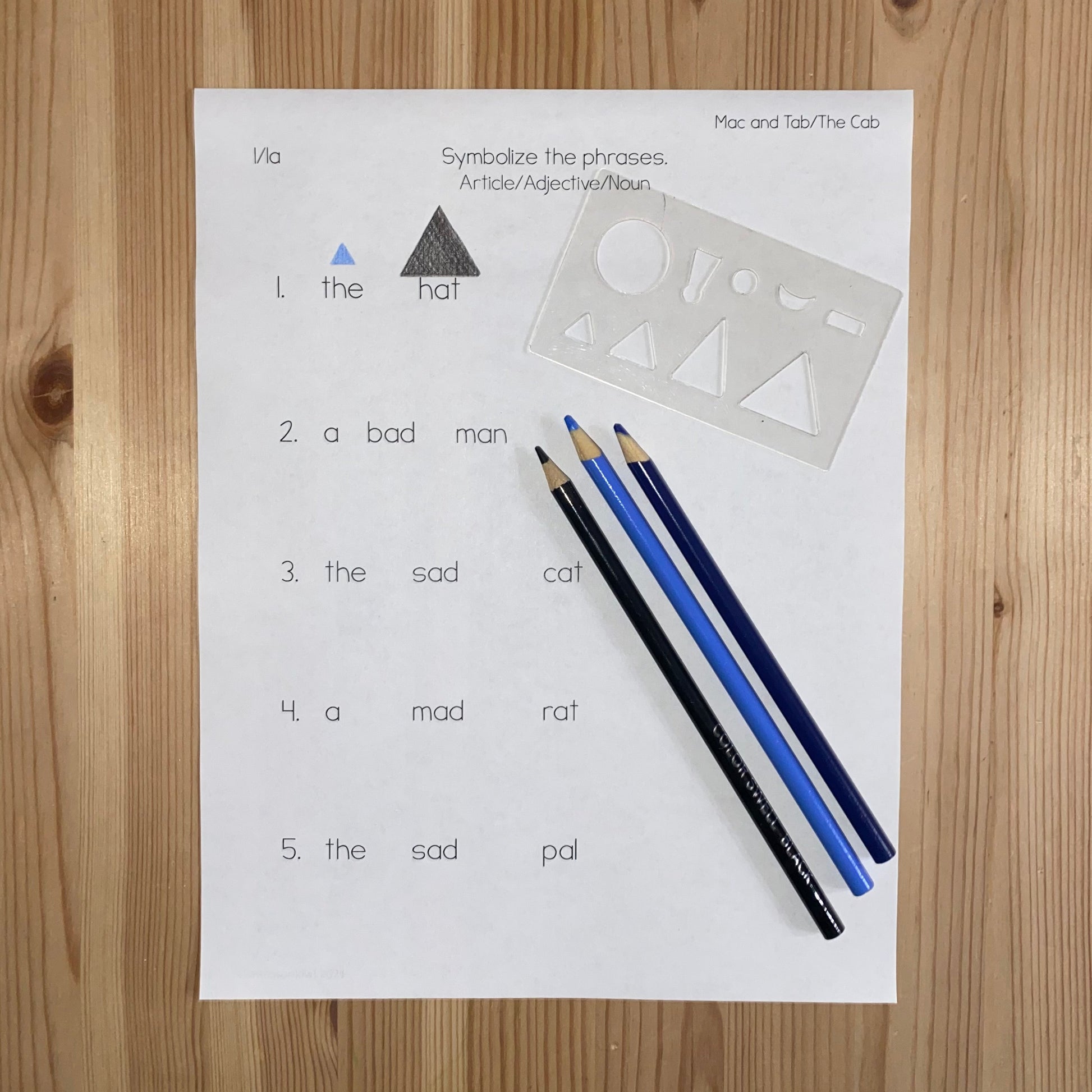 Montessori Phonetic Grammar - Proficiency Sentences Set 1  (literacy) subscription - montessorikiwi