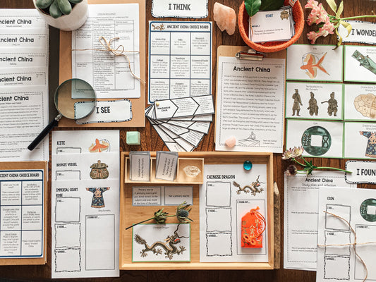 Ancient China Civilization work - subscription - montessorikiwi