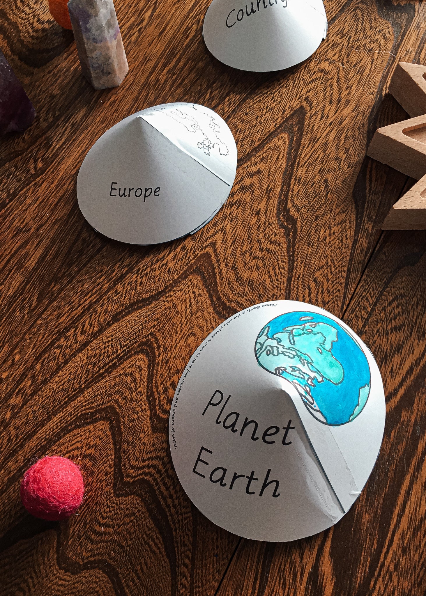 My Cosmic Address - Me on the Map - Cosmic Nesting Dolls (cosmic) - subscription - montessorikiwi