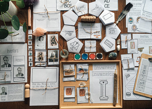 Montessori inspired Inventions and Inventors Unit (cosmic) - subscription - montessorikiwi