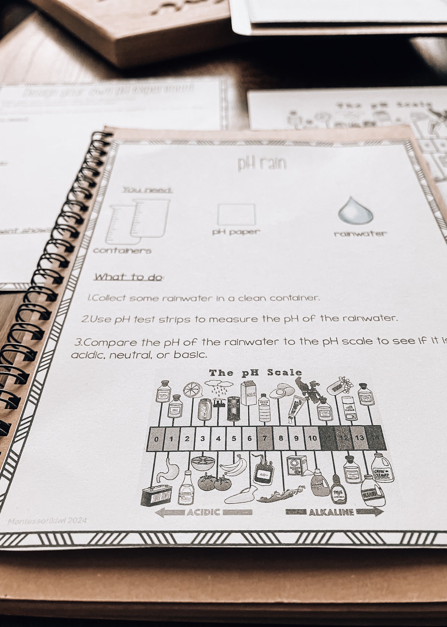 Acids and Bases pH introduction for Montessori (science)