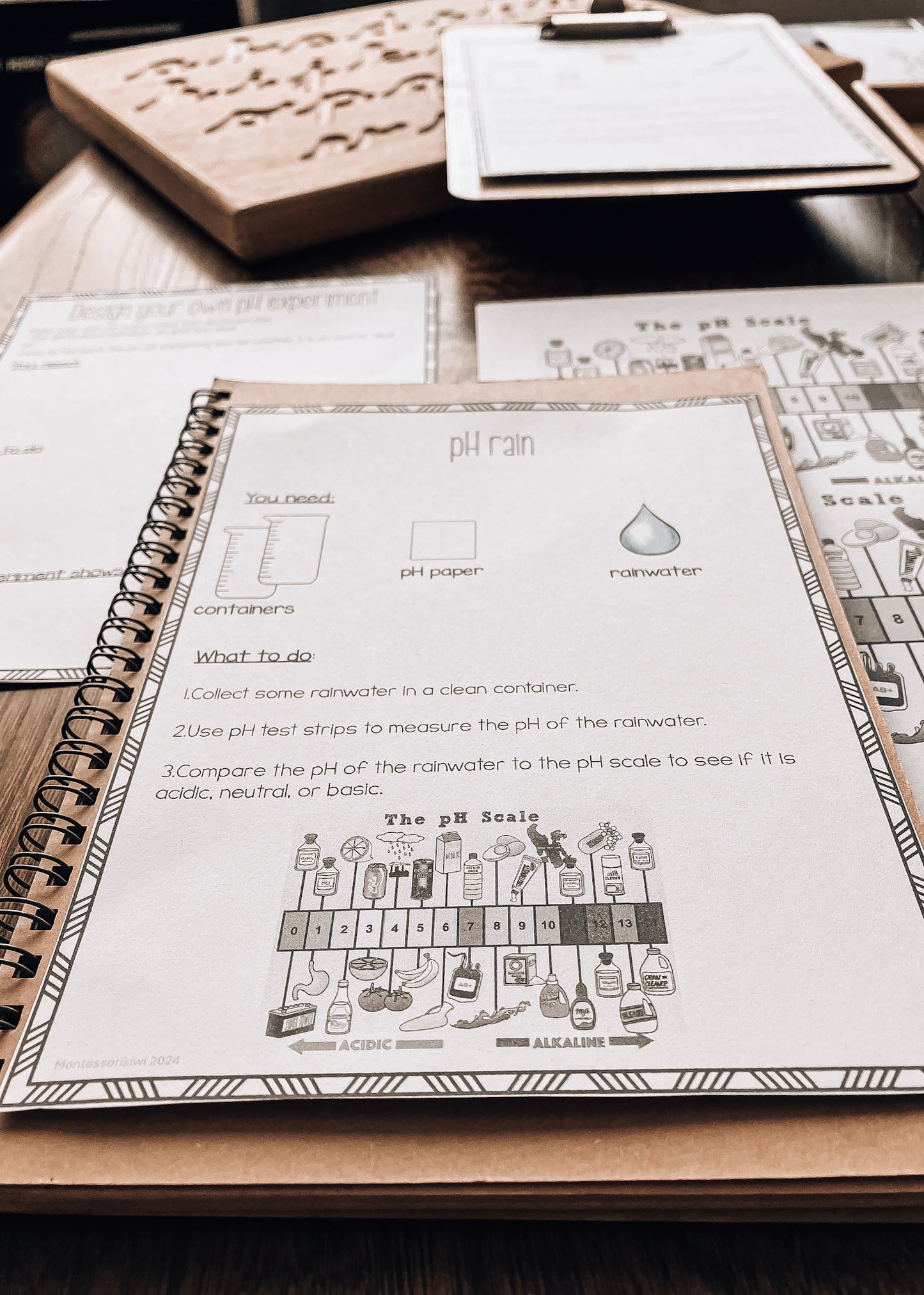 Acids and Bases pH introduction for Montessori (science)