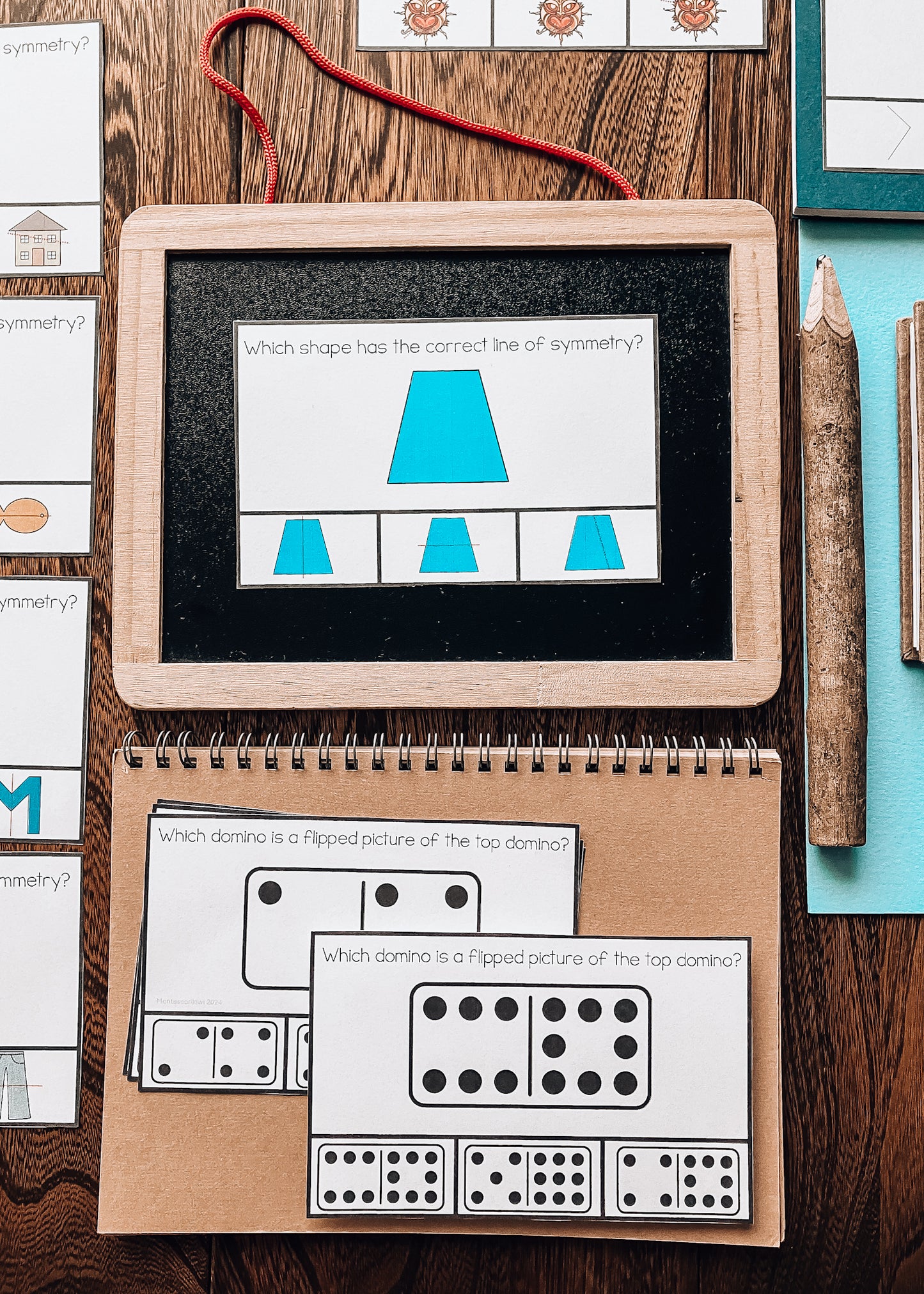 Symmetry and Mirror Reflection Clip and Flip Cards (Math)