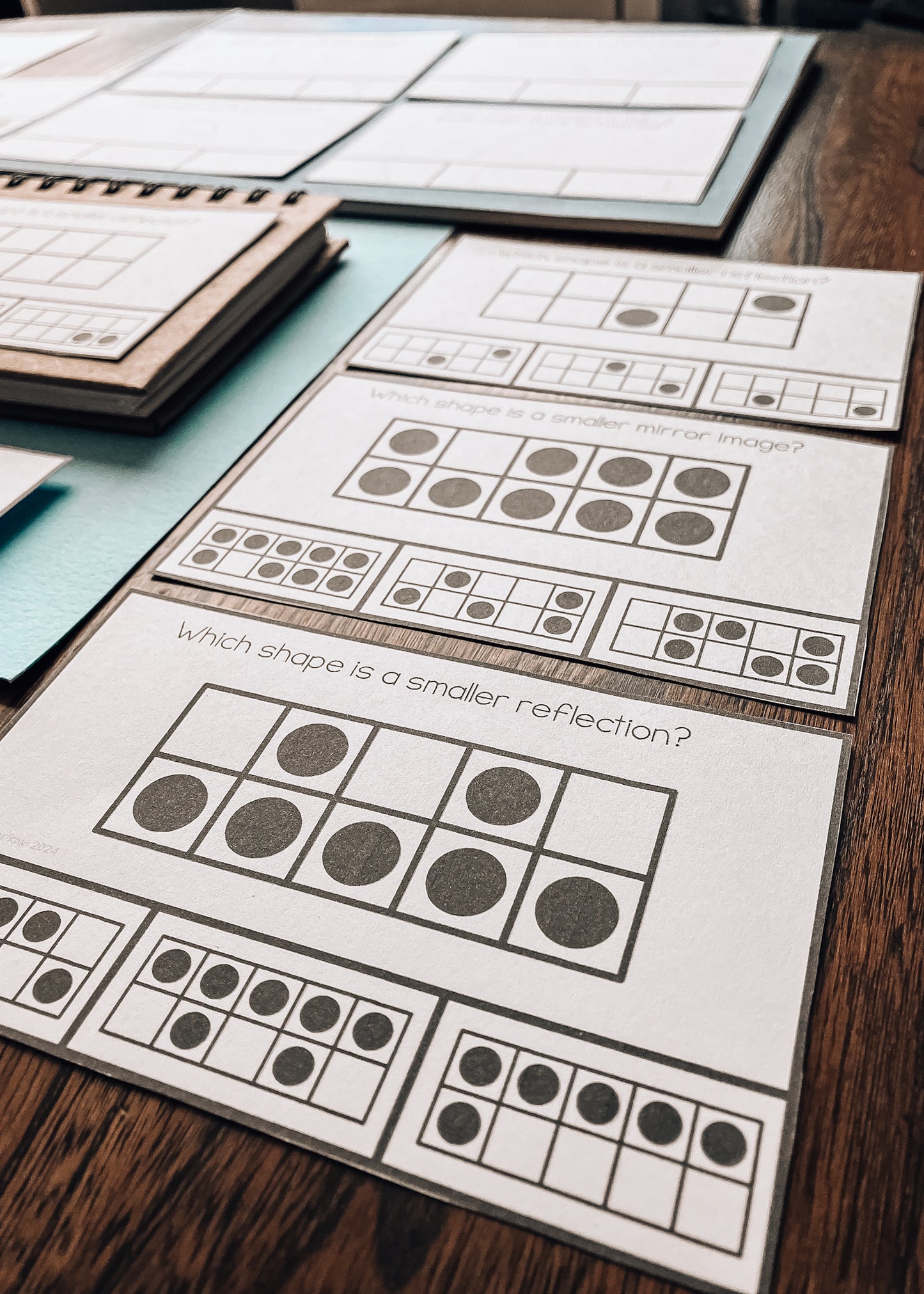 Symmetry and Mirror Reflection Clip and Flip Cards (Math)