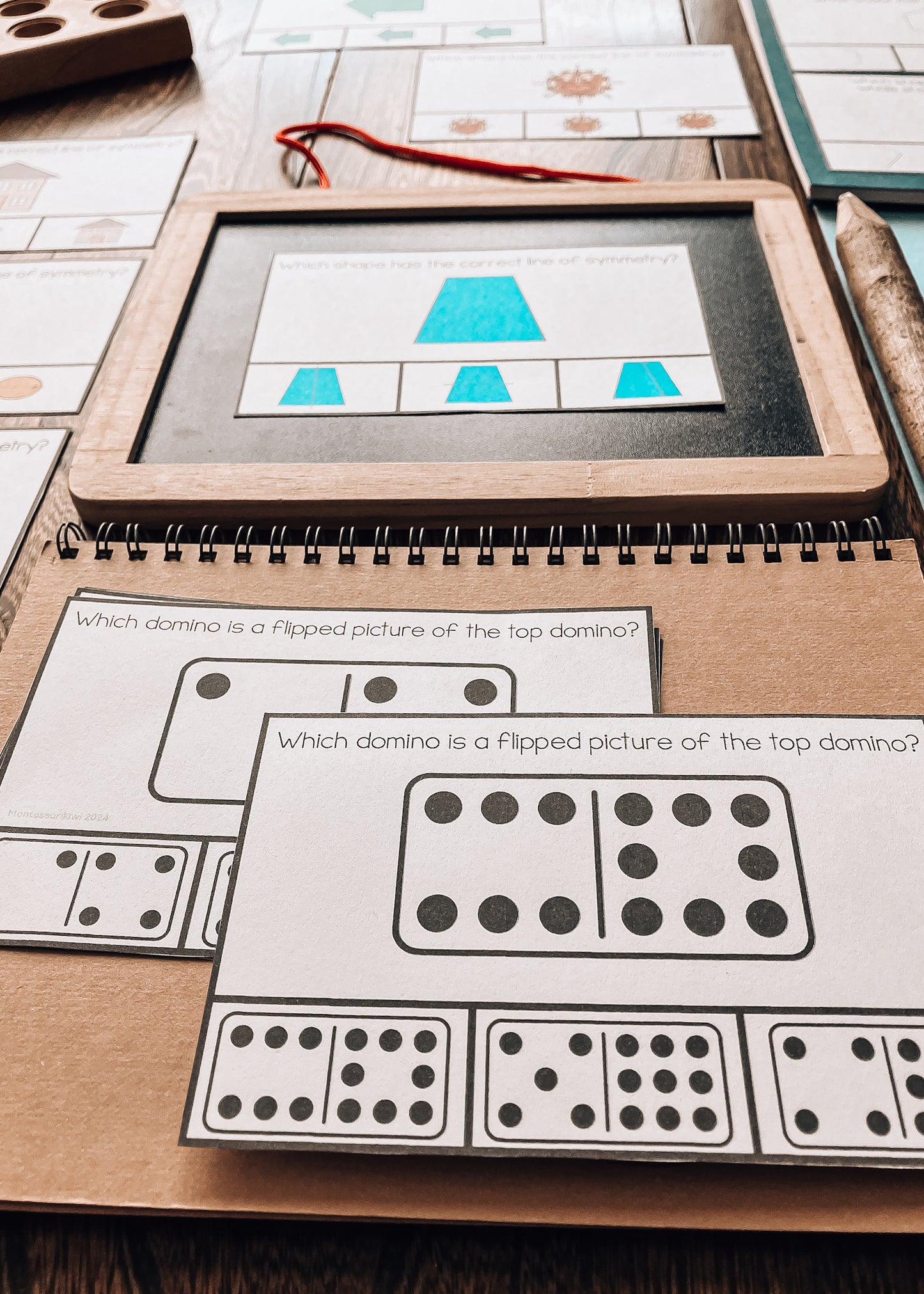 Symmetry and Mirror Reflection Clip and Flip Cards (Math)