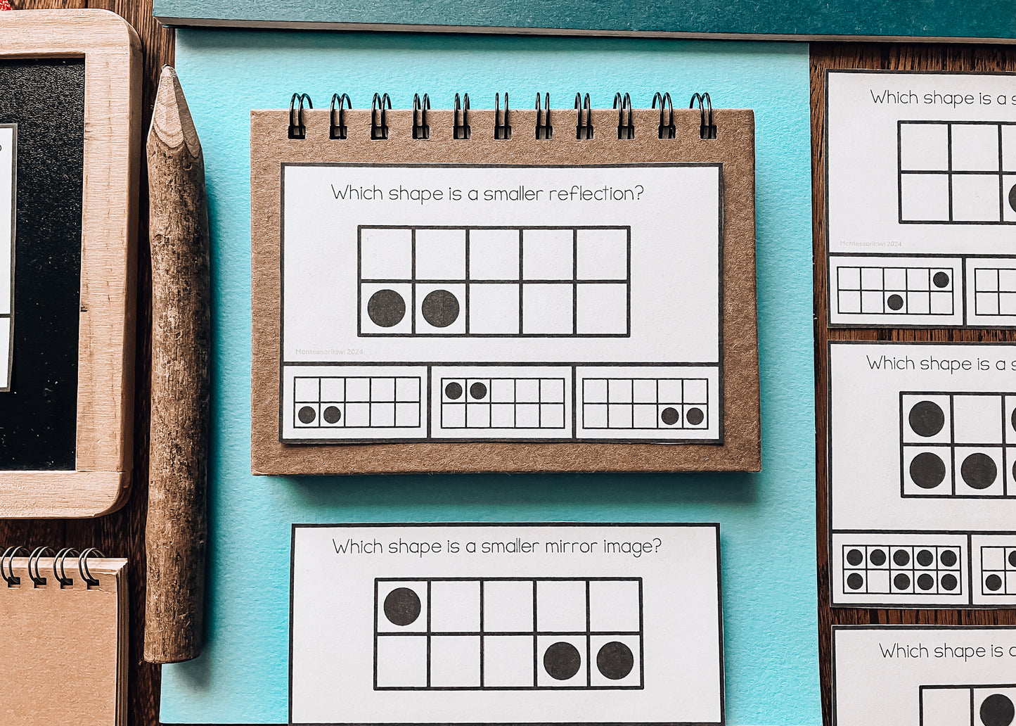 Symmetry and Mirror Reflection Clip and Flip Cards (Math)