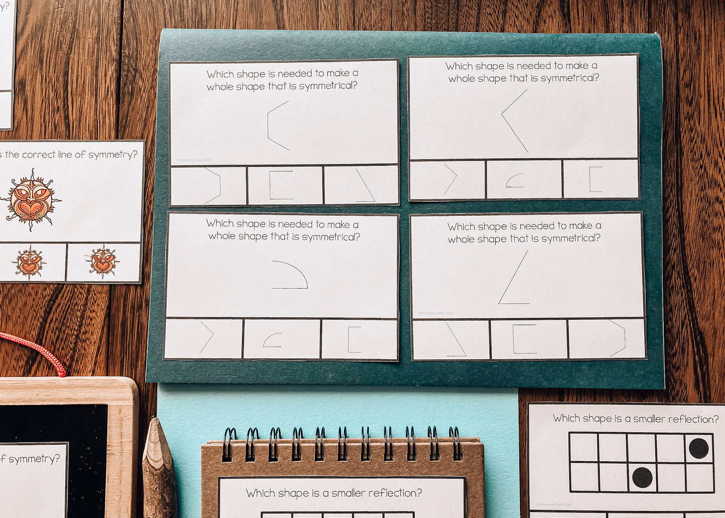 Symmetry and Mirror Reflection Clip and Flip Cards (Math)